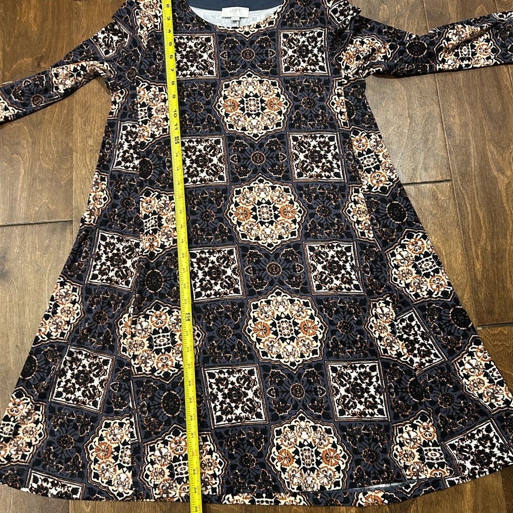 LOFT Multicolor Patterned Dress - Picture 5 of 6